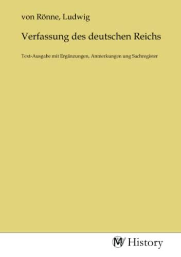Produktbild: Verfassung des deutschen Reichs
