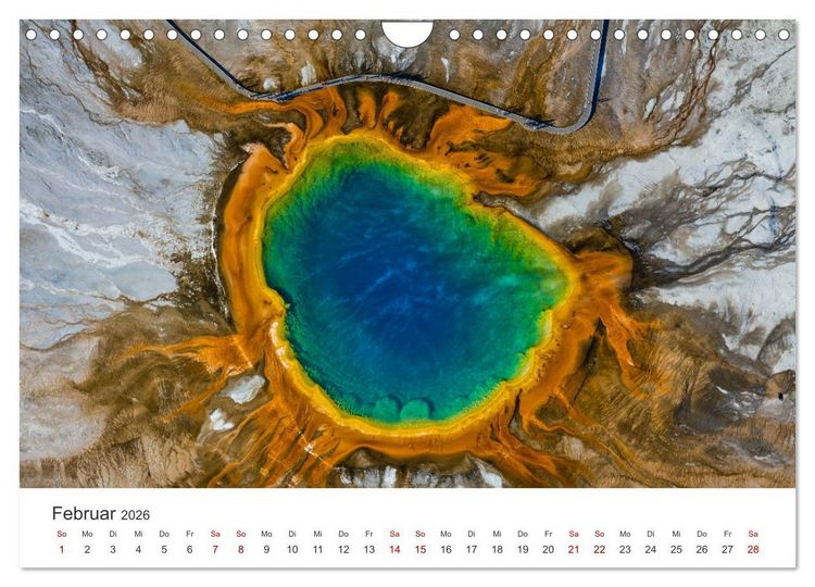 "Yellowstone Nationalpark - Eine wundervolle Reise. (Wandkalender 2026