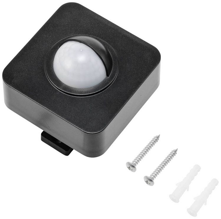 Produktbild: Sygonix SY-5046552 Aufputz PIR-Bewegungsmelder 120&deg; Schwarz IP65