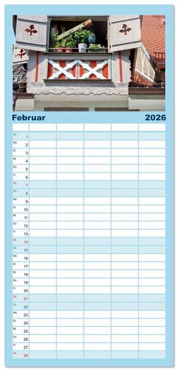Produktbild: Familienplaner 2026 - Lindau - Juwel am Bodensee mit 5 Spalten (Wandkalender, 21 x 45 cm) CALVENDO