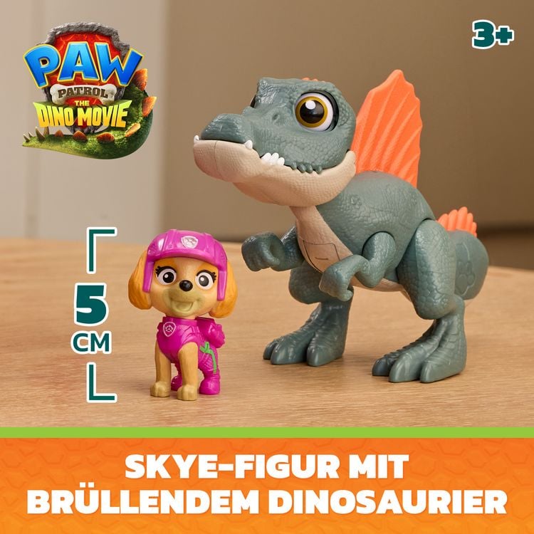Produktbild: PAW Patrol: Der Dino Film, Roaring Pups, Skye & Spinosaurus Dino-Figur