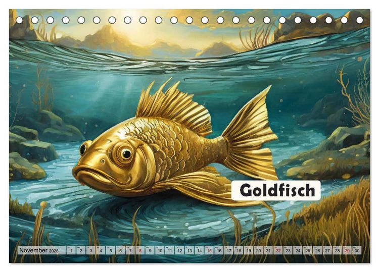 Produktbild: Wortw&ouml;rtlich - Tierische Spr&uuml;che (Tischkalender 2026 DIN A5 quer), CALVENDO Monatskalender