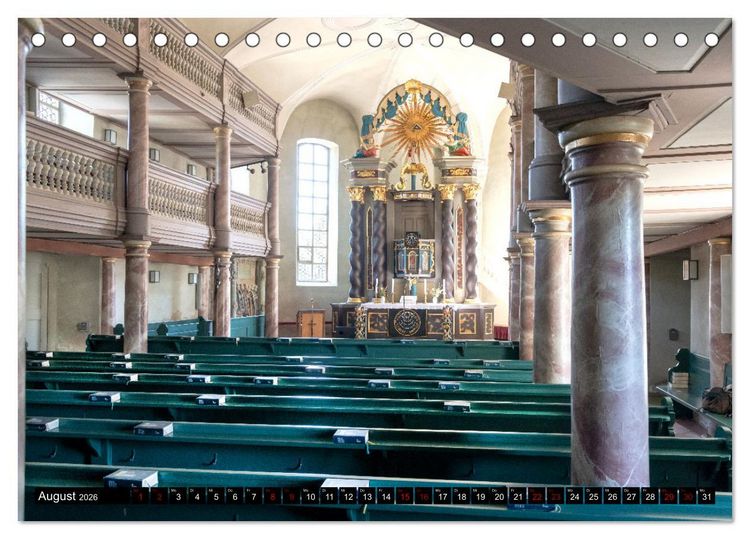 Produktbild: Markgrafenkirchen. Ein wertvoller Schatz (Tischkalender 2026 DIN A5 quer), CALVENDO Monatskalender