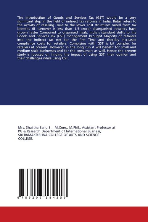 Produktbild: Impact of Goods and Service Tax (GST) among Retailers