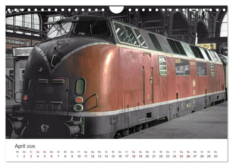 Produktbild: Deutsche Diesellokomotiven (Wandkalender 2026 DIN A4 quer), CALVENDO Monatskalender