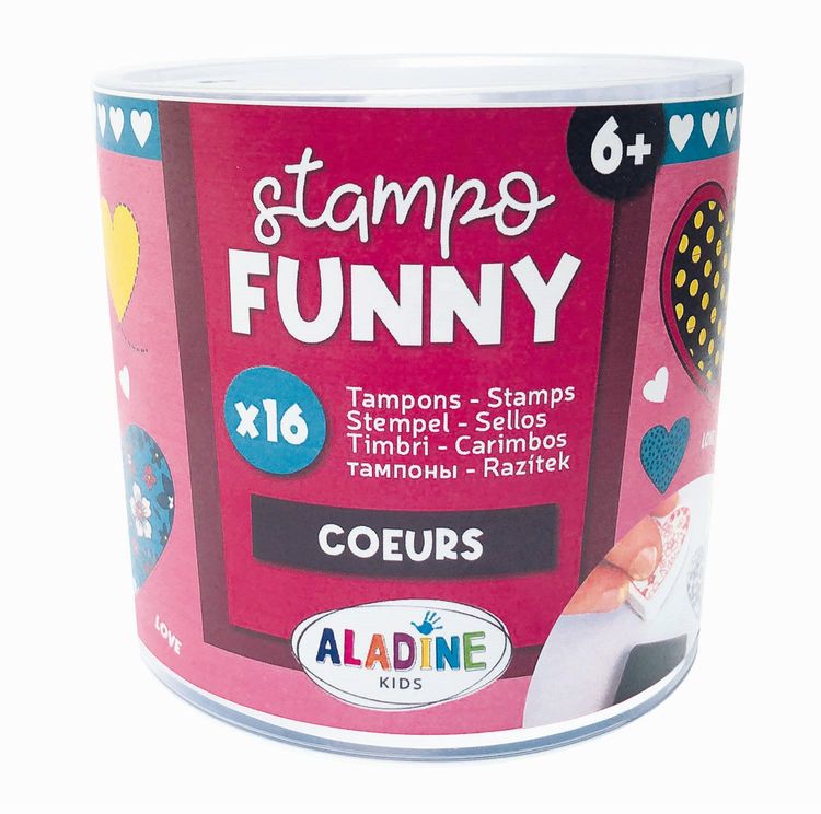Produktbild: ALADINE - Kinder Stempel Funny Herzen