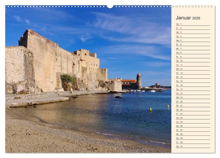 Produktbild: Collioure - Perle der Cote Vermeille (Wandkalender 2026 DIN A2 quer), CALVENDO Monatskalender