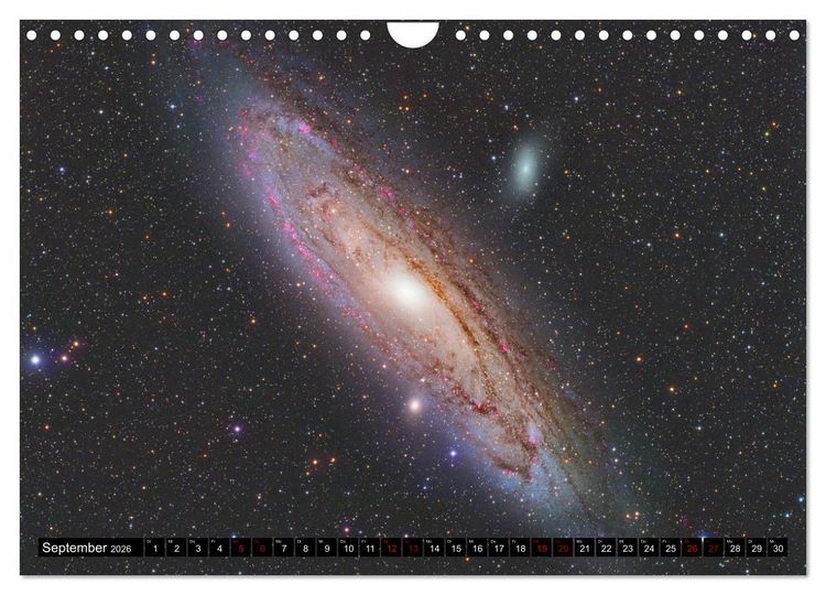 Produktbild: Galaxien des Nordhimmels (Wandkalender 2026 DIN A4 quer), CALVENDO Monatskalender