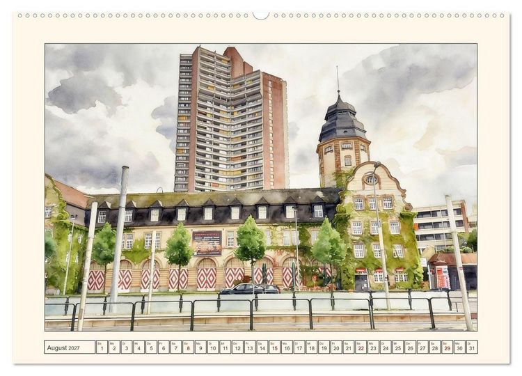 Produktbild: Vielfalt in Mannheim (hochwertiger Premium Wandkalender 2027 DIN A2 quer), Kunstdruck in Hochglanz
