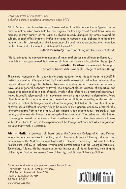 Produktbild: General Economy of Travel