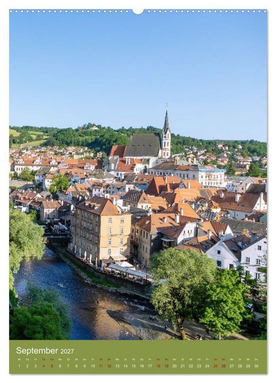 Produktbild: Zeitloses Cesky Krumlov. Zwischen Moldauschleifen und Schlosskulisse (hochwertiger Premium Wandkalender 2027 DIN A2 hoch), Kunstdruck in Hochglanz