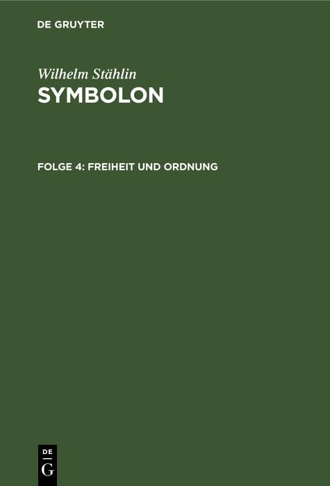 Produktbild: Freiheit und Ordnung