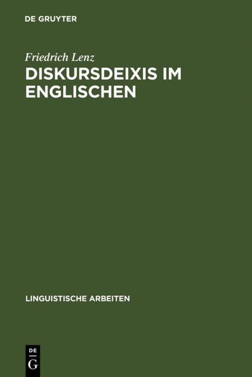 Produktbild: Diskursdeixis im Englischen