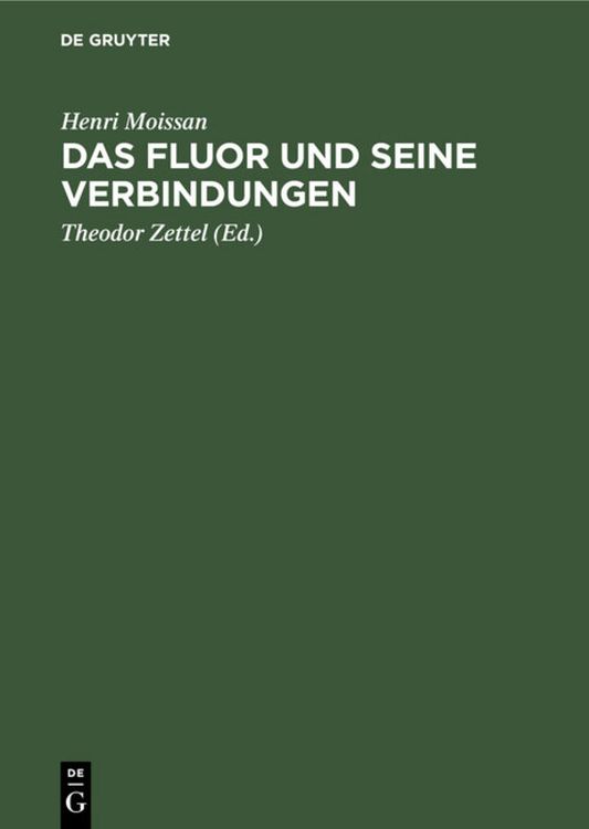 Produktbild: Das Fluor und seine Verbindungen