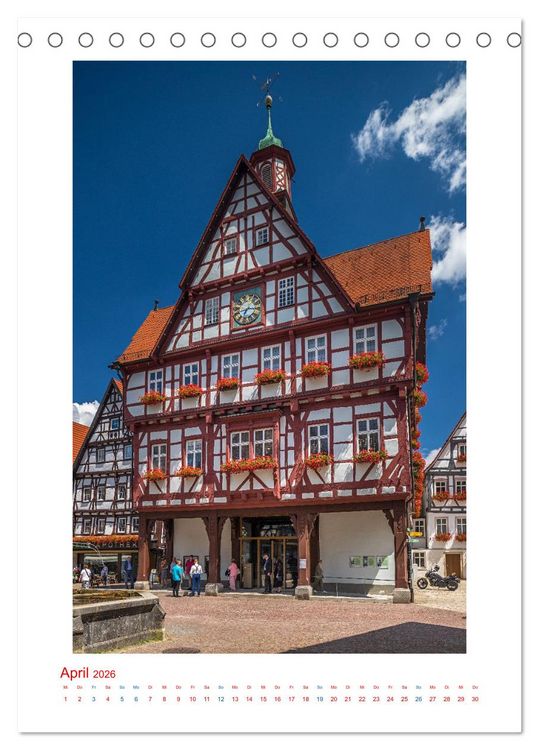 Produktbild: Fotografische Reise durch Deutschland (Tischkalender 2026 DIN A5 hoch), CALVENDO Monatskalender
