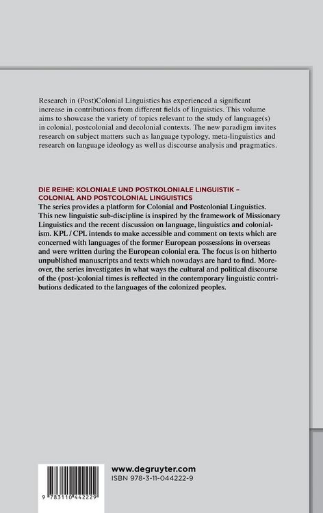 Produktbild: Aspects of (Post)Colonial Linguistics