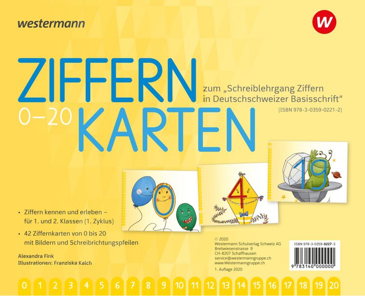 Produktbild: Ziffern Karteikarten