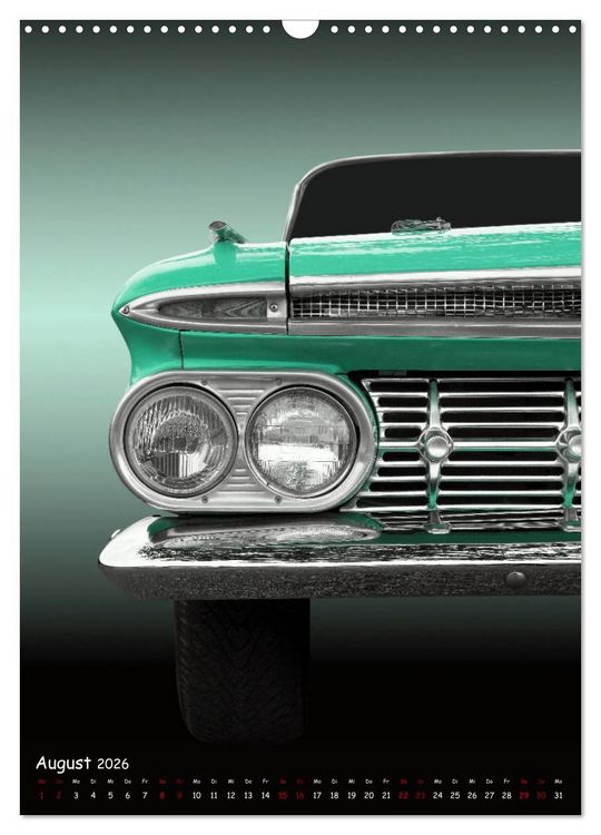 Produktbild: Faszination US Klassiker 1955 bis 1967 (Wandkalender 2026 DIN A3 hoch), CALVENDO Monatskalender