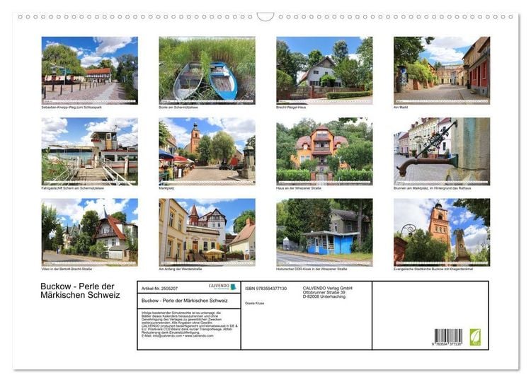 Produktbild: Buckow - Perle der M&auml;rkischen Schweiz (Wandkalender 2027 DIN A2 quer), CALVENDO Monatskalender