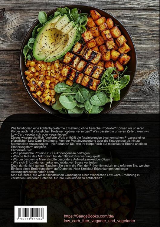 Produktbild: Low Carb vegetarisch & vegan: Wissenschaftliche Grundlagen der Low-Carb Ern&auml;hrung
