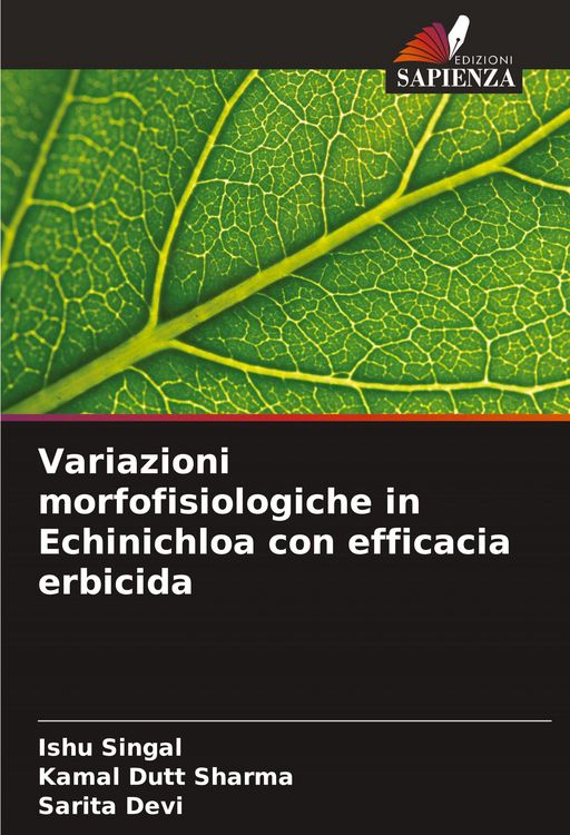 Produktbild: Variazioni morfofisiologiche in Echinichloa con efficacia erbicida