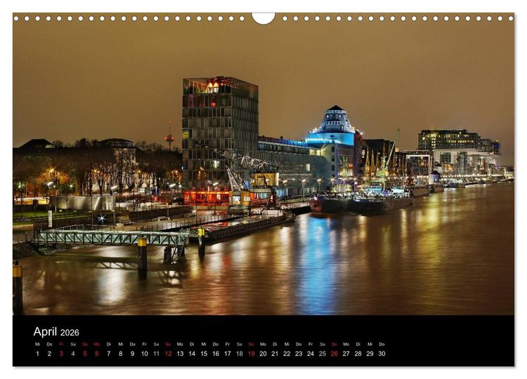 Produktbild: k&ouml;ln dunkel bunt - Die Stadt in anderem Licht! (Wandkalender 2026 DIN A3 quer), CALVENDO Monatskalender