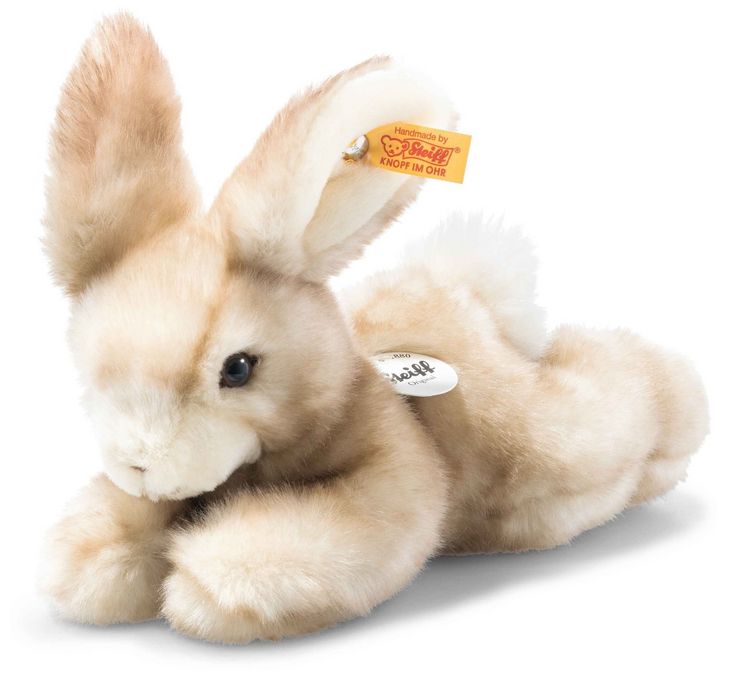 Produktbild: Steiff 079986 - Schnucki Hase, liegend, beige, Pl&uuml;sch, 24 cm