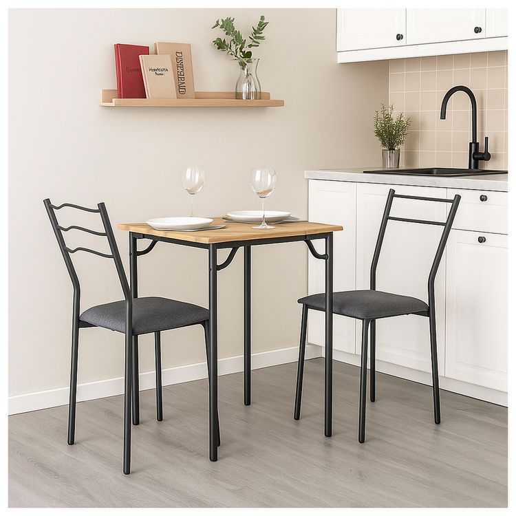 Produktbild: HTI-Living Essgruppe Thora 3-teilig Tischplatte Artisaneiche