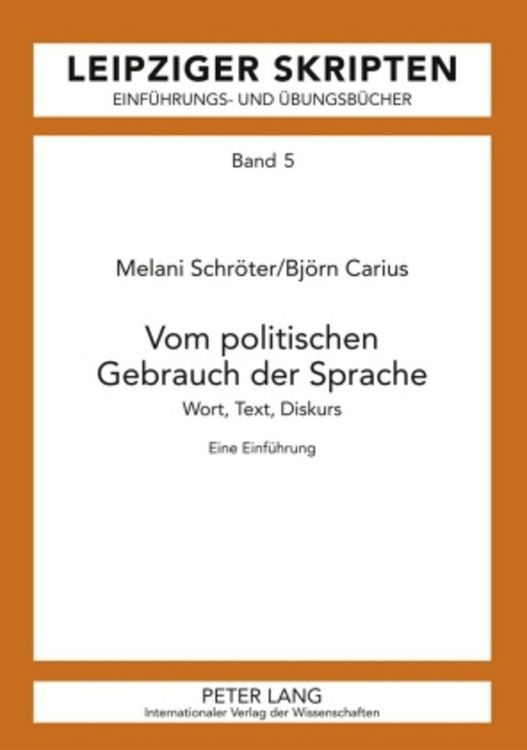 Produktbild: Vom politischen Gebrauch der Sprache