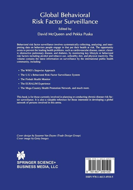 Produktbild: Global Behavioral Risk Factor Surveillance