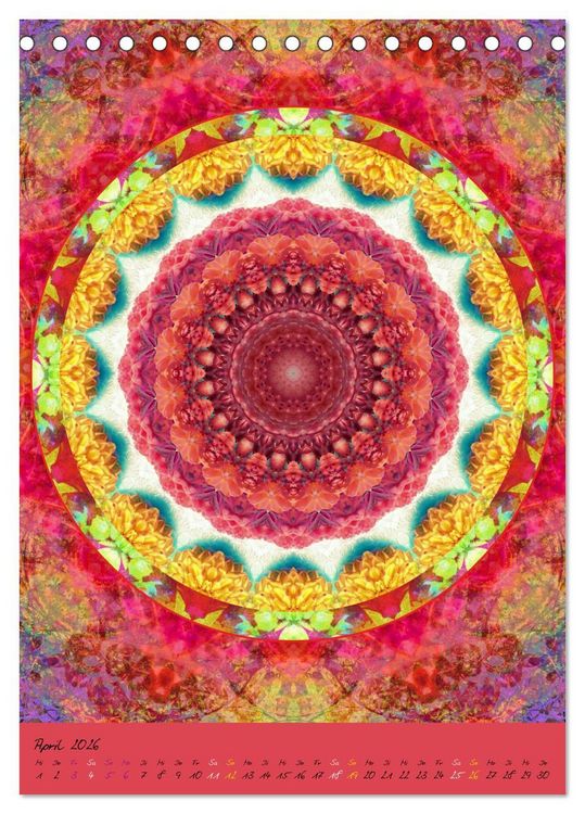 Produktbild: Mandala Energien (Tischkalender 2026 DIN A5 hoch), CALVENDO Monatskalender