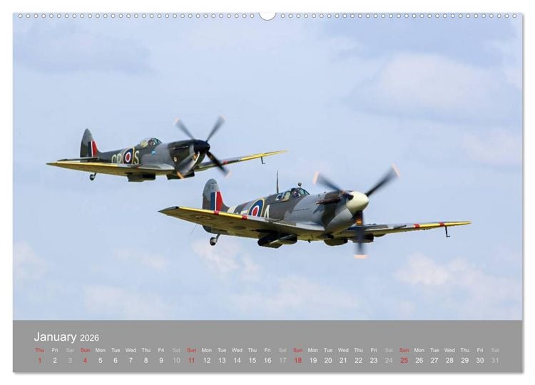 Produktbild: The Flying Legends (High Quality Premium Wall Calendar 2026 DIN A2 landscape),CALVENDO 12 Month Wall Calendar