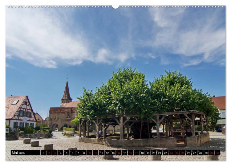 Produktbild: Dorflinden (hochwertiger Premium Wandkalender 2026 DIN A2 quer), Kunstdruck in Hochglanz