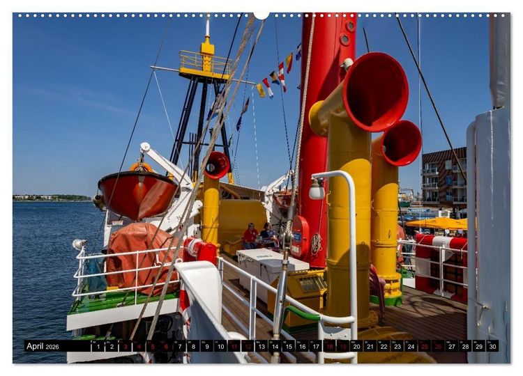 Produktbild: Feuerschiff Elbe 1 - In der Hansestadt Wismar (hochwertiger Premium Wandkalender 2026 DIN A2 quer), Kunstdruck in Hochglanz