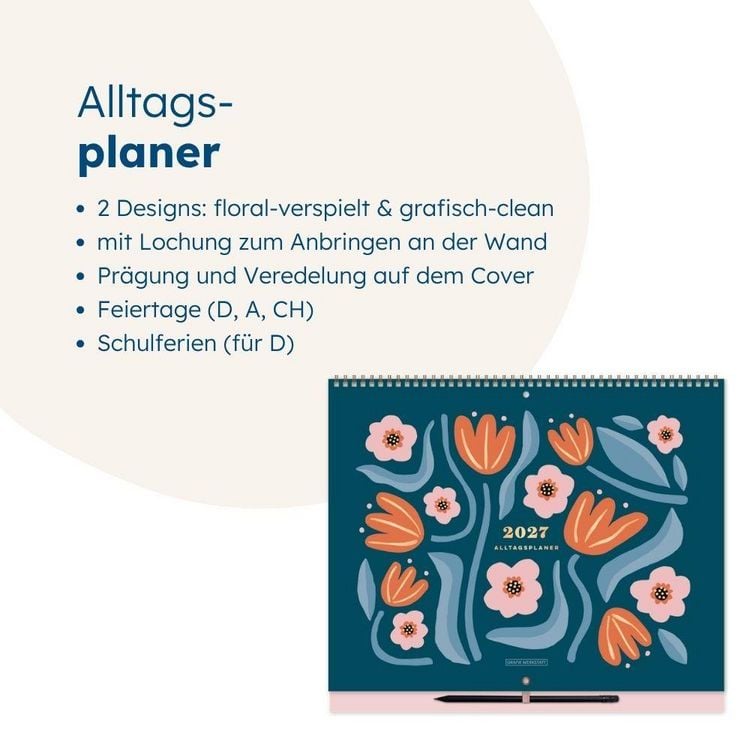 Produktbild: Alltagsplaner 2027 Colourful Seasons