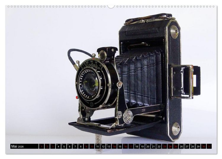 Produktbild: Alte Fotoapparate - Kameras von Kodak der Jahre 1905 bis 1977 (hochwertiger Premium Wandkalender 2026 DIN A2 quer), Kunstdruck in Hochglanz