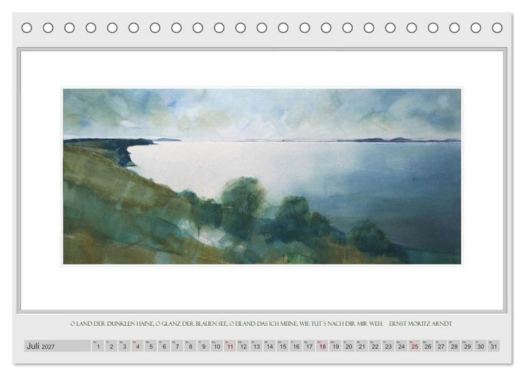 Produktbild: Zauber einer Insel (Tischkalender 2027 DIN A5 quer), CALVENDO Monatskalender