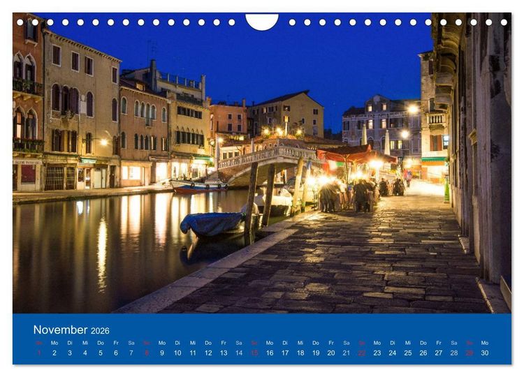 Produktbild: Mein lautloses Venedig (Wandkalender 2026 DIN A4 quer), CALVENDO Monatskalender