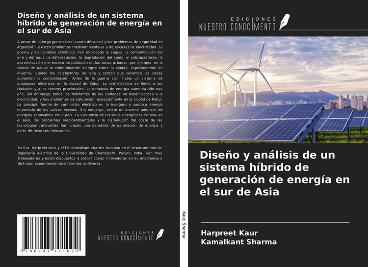 Produktbild: Dise&ntilde;o y an&aacute;lisis de un sistema h&iacute;brido de generaci&oacute;n de energ&iacute;a en el sur de Asia