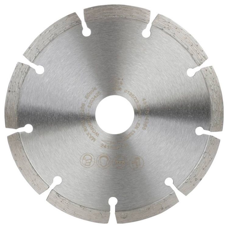 Produktbild: WorkPro GSOSSE-2 Trennscheibe 125 mm 1 St. Keramik, Porzellan, Marmor, Mauerwerk, Glas, Kalkstein, Granit, Naturstein, Sandstein