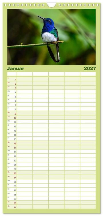 Produktbild: Familienplaner 2027 - Costa Rica - Naturparadies zwischen Karibik und Pazifik mit 5 Spalten (Wandkalender, 21 x 45 cm) CALVENDO