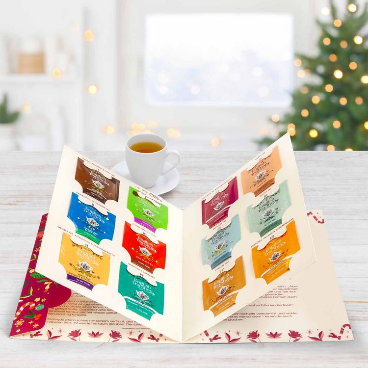 Produktbild: ETS - Tee Adventskalender Teebuch "Weihnachtsgeschichte", BIO, 24 Teebeutel