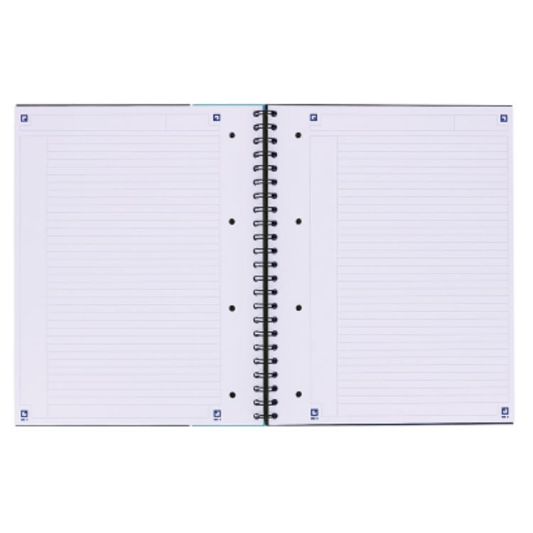 Produktbild: OXFORD Studium A4+ Hardcover doppelspiralgebundenes Notebook, 7 mm liniert, 80 Blatt, SCRIBZEE&reg; kompatibel, 1 St&uuml;ck sortiert