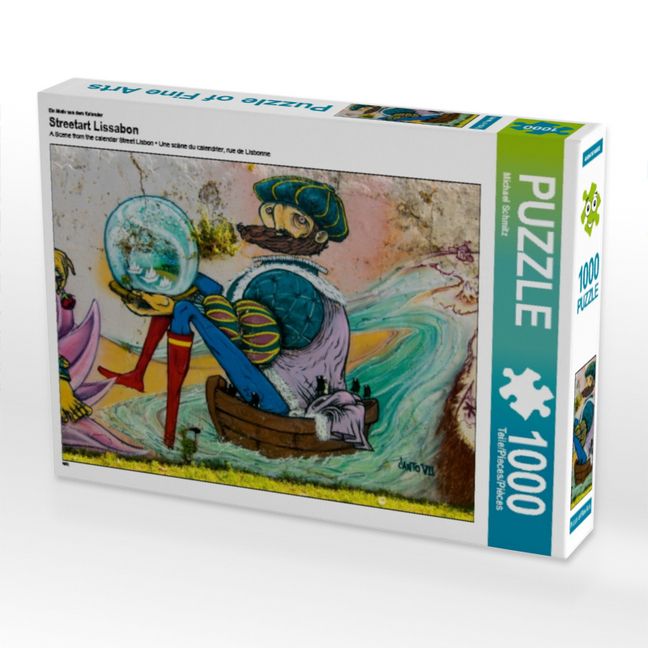 Produktbild: CALVENDO Puzzle Ein Motiv aus dem Kalender Streetart Lissabon | 1000 Teile Lege-Gr&ouml;&szlig;e 64x48cm Foto-Puzzle f&uuml;r gl&uuml;ckliche Stunden