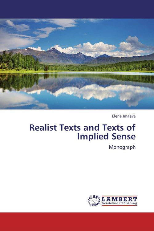 Produktbild: Realist Texts and Texts of Implied Sense