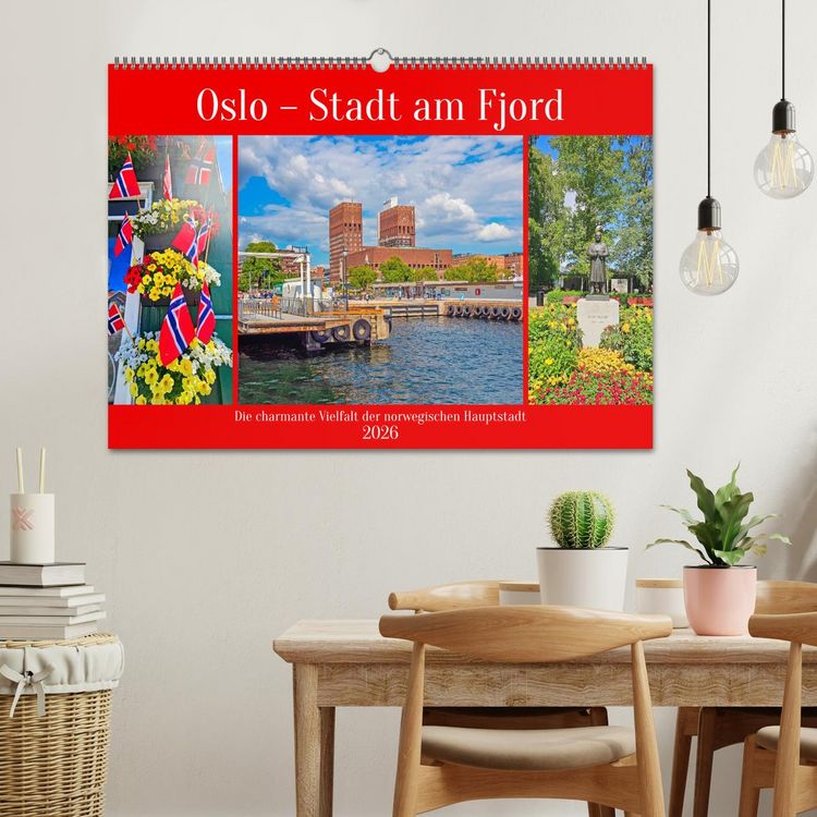 Produktbild: Oslo - Stadt am Fjord (Wandkalender 2026 DIN A2 quer), CALVENDO Monatskalender