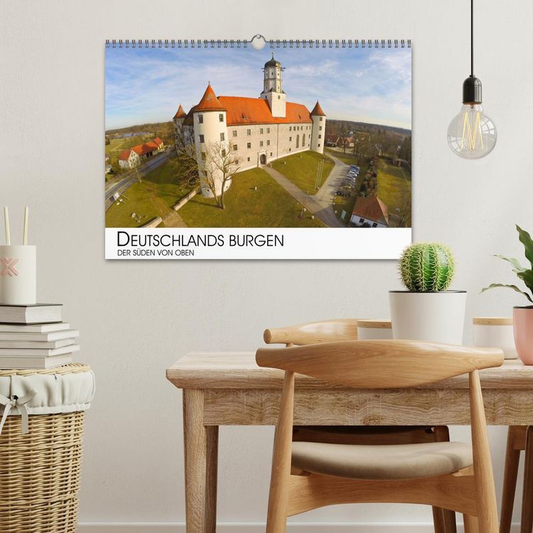 Produktbild: Deutschlands Burgen - Der S&uuml;den von oben (Wandkalender 2026 DIN A3 quer), CALVENDO Monatskalender