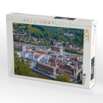 Produktbild: CALVENDO Puzzle Dreifl&uuml;ssestadt Passau | 1000 Teile Lege-Gr&ouml;&szlig;e 64x48cm Foto-Puzzle f&uuml;r gl&uuml;ckliche Stunden