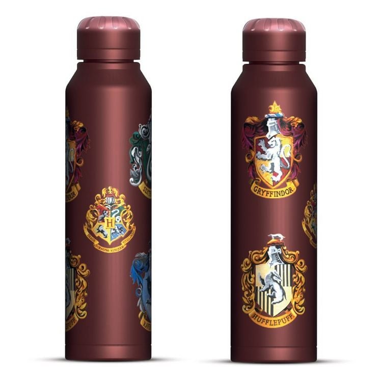 Produktbild: Flasche Harry Potter (Colourful Crest) Slim Metal