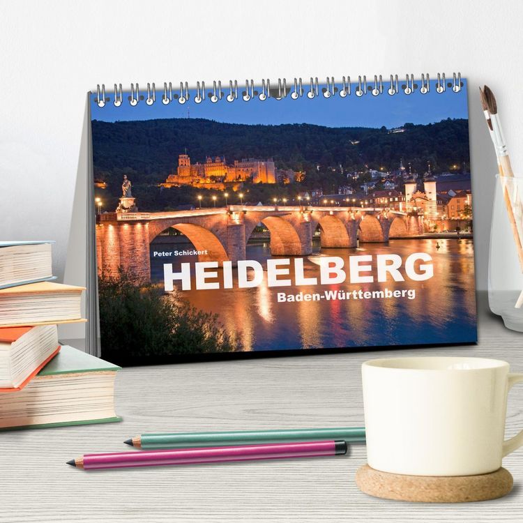 Produktbild: Heidelberg - Baden-W&uuml;rttemberg (Tischkalender 2026 DIN A5 quer), CALVENDO Monatskalender